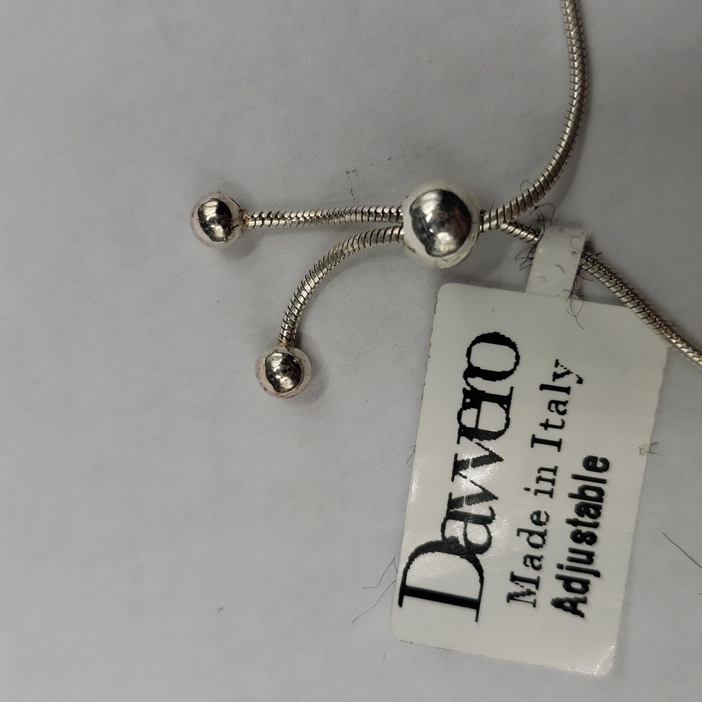 Davvero Italian Sterling Miraculous Medal Bolo Bracelet - Picture 3 of 5